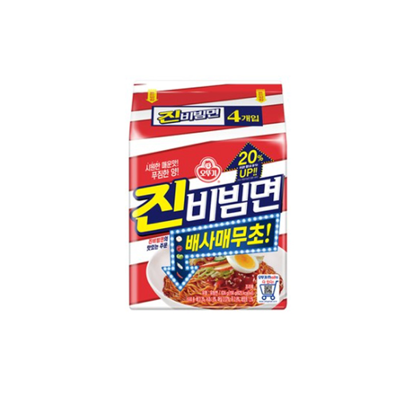 오뚜기 진비빔면 멀티 4입