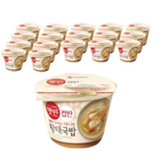 [024] 햇반 컵반 황태 국밥, 170g, 6개